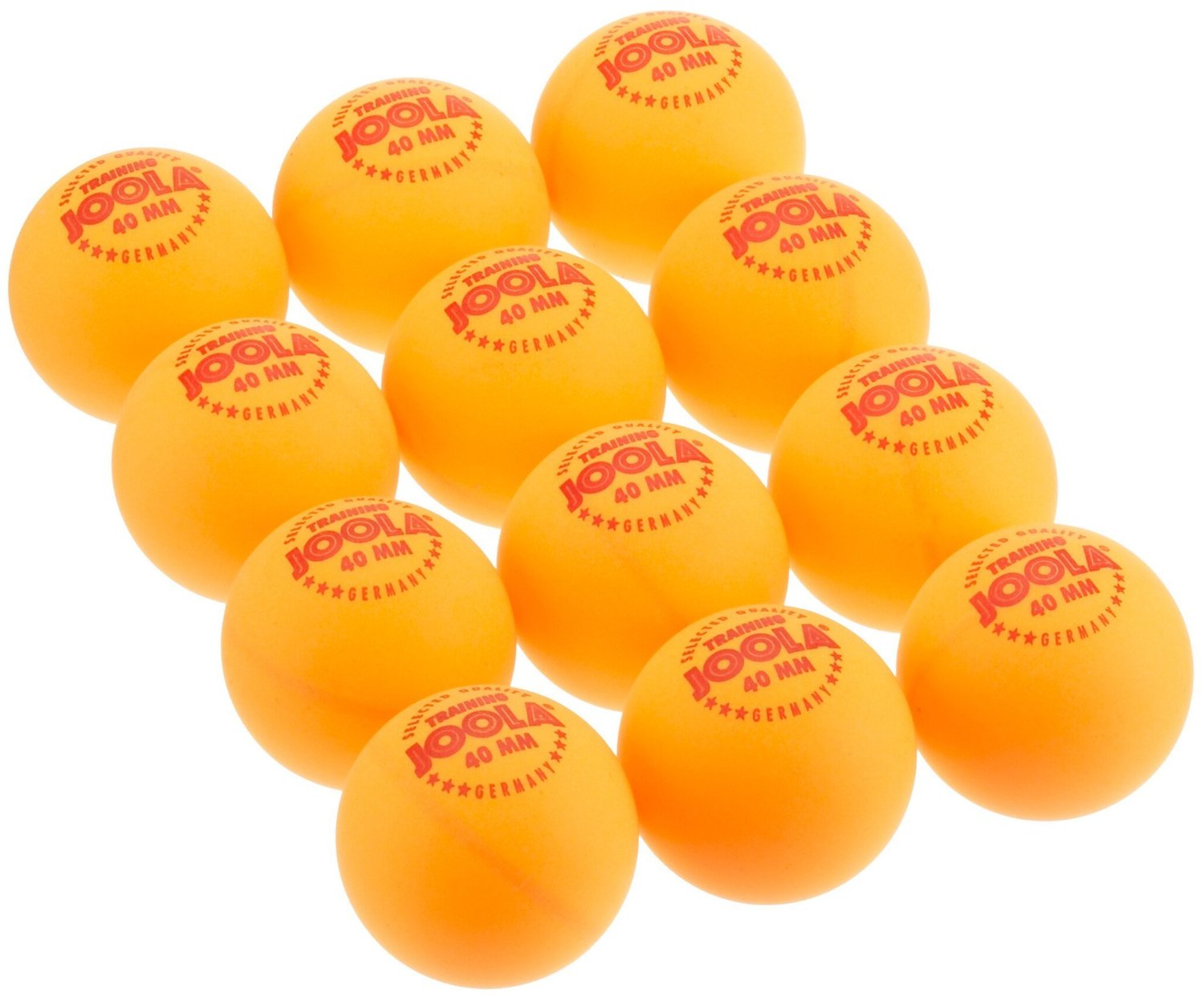 75 TT-Bälle Tischtennisbälle 38mm orange o Aufdruck stabile Qual. mit Rg aus D 